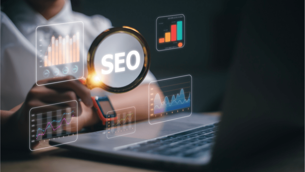 A man using SEO