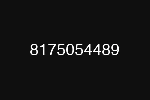 8175054489