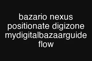bazario nexus positionate digizone mydigitalbazaarguide flow